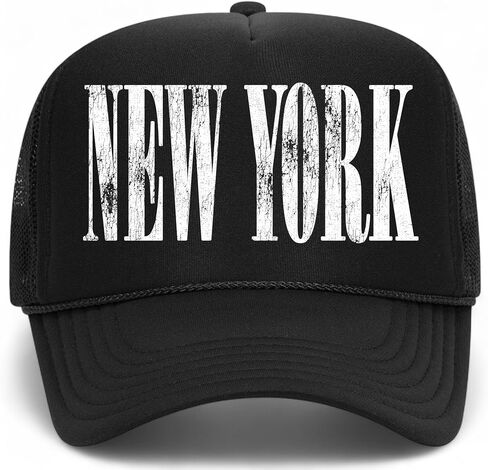 New York Cracked Vintage Trucker Hat | NY | Premium Adjustable Snapback Baseball Hat for Men & Women in Saudi Arabia