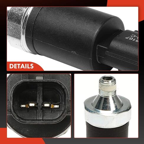 A-Premium Engine Oil Pressure Switch [2 Pins] Compatible with Jeep Grand Cherokee 1998, Wrangler 1998, Cherokee, TJ & Dodge Ram 1500, Ram 2500, Ram 3500, Durango, Dakota, B1500, B2500, B3500 in Saudi Arabia