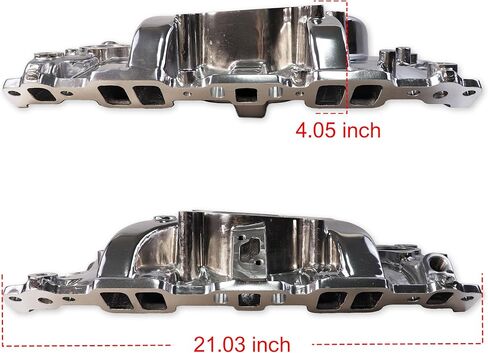 2101 2001 Performer RPM Intake Manifold Aluminum Dual Plane Compatible with Chevy Small Block SBC 262 265 267 283 302 305 307 327 350 400 V8 Engines in Kuwait