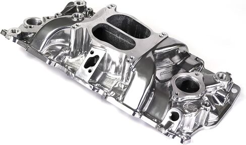 2101 2001 Performer RPM Intake Manifold Aluminum Dual Plane Compatible with Chevy Small Block SBC 262 265 267 283 302 305 307 327 350 400 V8 Engines in Kuwait