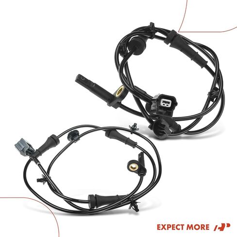 مستشعر سرعة العجلات A-Premium ABS متوافق مع موديلات Nissan - Murano 2015-2020 - السائق الخلفي وجانب الراكب، مجموعة من قطعتين، استبدال # 47900-5AA0A، 47901-5AA0A in Saudi Arabia