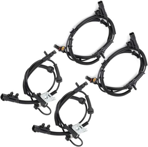 ROADFAR 4PCS Front & Rear Left/Right ABS Wheel Speed Sensor Fit 2008-2011 Town & Country, 2008-2011 For Dodge Grand Caravan, 2009-2011 For Volkswagen For Routan ALS1266 ALS1265 in Saudi Arabia