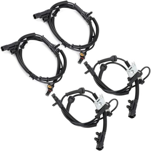 ROADFAR 4PCS Front & Rear Left/Right ABS Wheel Speed Sensor Fit 2008-2011 Town & Country, 2008-2011 For Dodge Grand Caravan, 2009-2011 For Volkswagen For Routan ALS1266 ALS1265 in Saudi Arabia