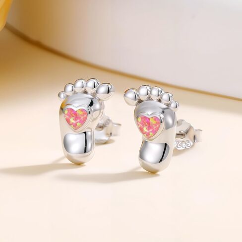 Mushroom Earrings for Women 925 Sterling Silver Blue Opal Mushroom Stud Earring Jewelry Gifts Birthday in Kuwait