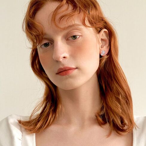 Mushroom Earrings for Women 925 Sterling Silver Blue Opal Mushroom Stud Earring Jewelry Gifts Birthday in Kuwait