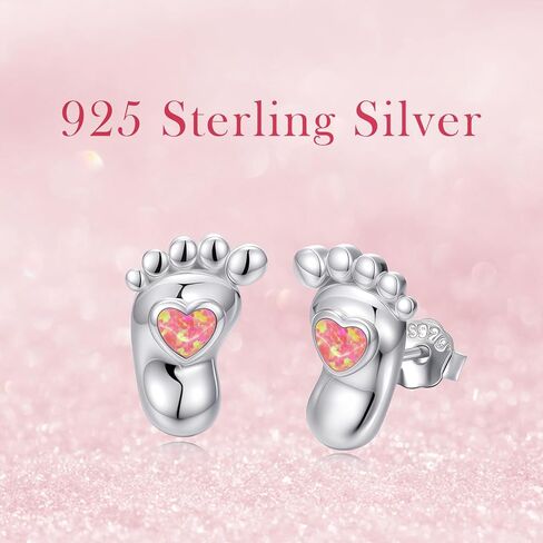 Mushroom Earrings for Women 925 Sterling Silver Blue Opal Mushroom Stud Earring Jewelry Gifts Birthday in Kuwait