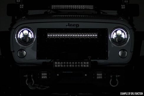 شريط إضاءة LED CREE ثنائي الصف من سلسلة Rough Country مقاس 20 بوصة | أبيض DRL - 70920BD in Saudi Arabia