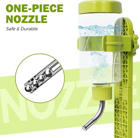 Pet Standing Water Dispenser Top Fill Dog Water Bottle Dispenser with Stand Leakproof Pet Slow Water Bottle for Small Animals, 13oz, BPA Free, Adjustable Height, Blue in Saudi Arabia