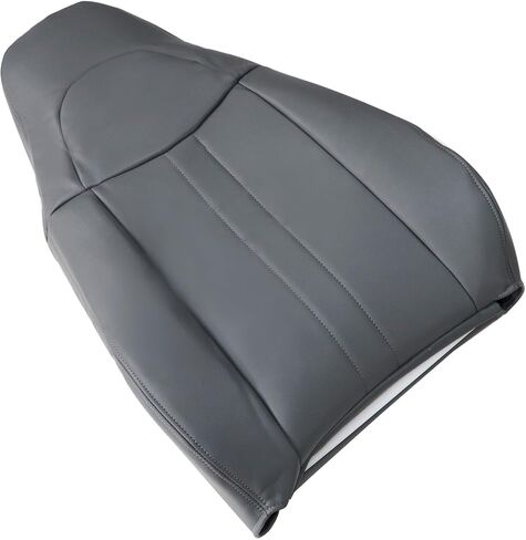 Priprilod Gray Leather Driver and Passenger Bottom & Top Lean Back Replacement Seat Cover Fit for Chevy Express GMC Savana Work Van 1500 2500 3500 2003 2004 2005 2006 2007 2008 2009 2010-2014 in Saudi Arabia