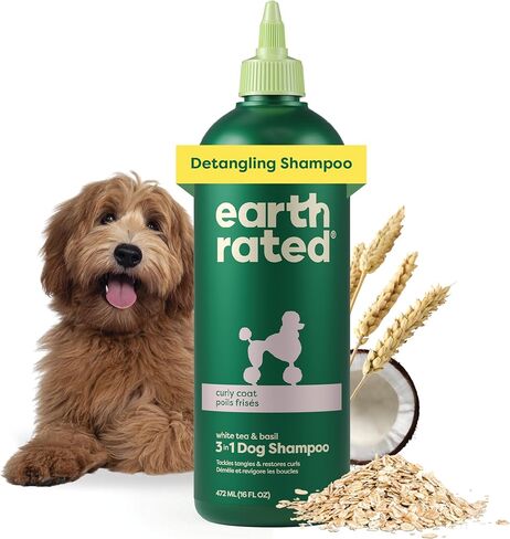 Earth Rated Dog Deodorizing Spray, Conditioning & Odor-Eliminating Perfume for Dogs, for All Coat Types, Refreshing White Tea & Basil Scent, 8 oz. in Saudi Arabia