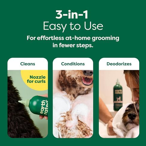 Earth Rated Dog Deodorizing Spray, Conditioning & Odor-Eliminating Perfume for Dogs, for All Coat Types, Refreshing White Tea & Basil Scent, 8 oz. in Saudi Arabia