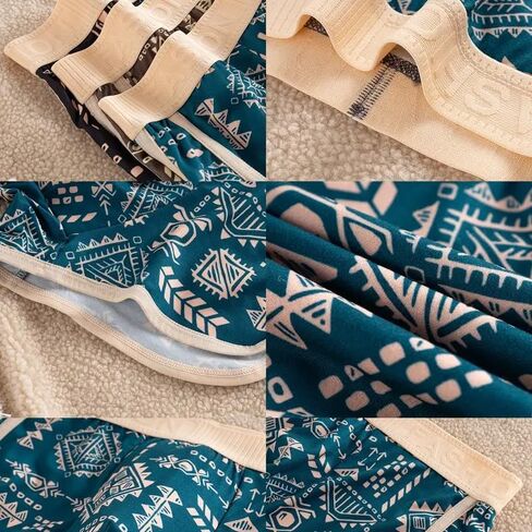 3Pcs Men's UnderwearIce, Boxer Briefs, Breathable Stretchy Underwear, Ethnic Geometric Print, 95% Polyester 5% Elastane, Machine Washable for Running Casual Wear Multi in Saudi Arabia