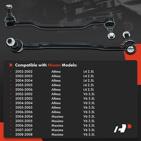 A-Premium 2 x Front Sway Bar Links Stabilizer Bar Links, Compatible with Nissan Altima 2002-2006, Maxima 2004-2008 in Saudi Arabia