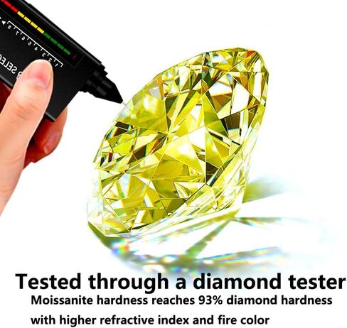 حلقة نسائية سميكة الذراع 1ct اللون مويسانيتي مختبر الماس S925 خواتم فضة هدية سوبر فلاش العصابات مجوهرات in Kuwait