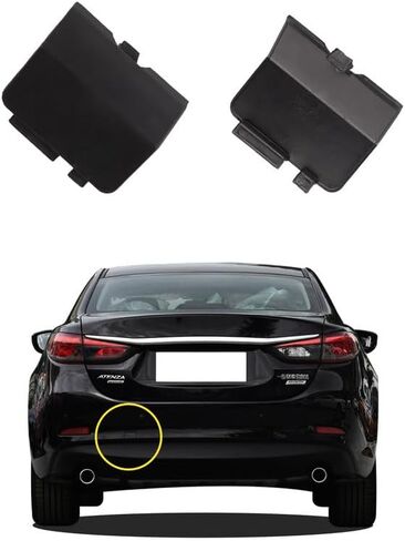 Car Rear Bumper Tow Hook Cover Compatible with Mazda 6 Atenza 2013 2014 2015 2016 2017 2018 Trailer Cover Cap GJR9-50-EL1-51 Small Lid Towing Eye Cap Unpainted in Saudi Arabia