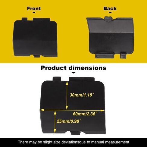 Car Rear Bumper Tow Hook Cover Compatible with Mazda 6 Atenza 2013 2014 2015 2016 2017 2018 Trailer Cover Cap GJR9-50-EL1-51 Small Lid Towing Eye Cap Unpainted in Saudi Arabia