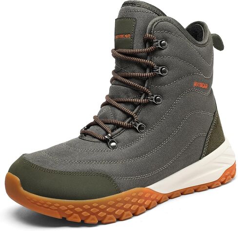 Men's Warm Winter Snow Boots Wide Toe Box | Orthopedic Arch Support | 3M Thinsulate Insulated | Slip-Resistant Outsole in Saudi Arabia