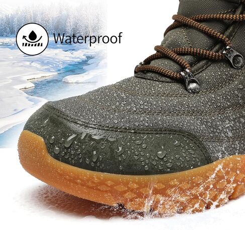 Men's Warm Winter Snow Boots Wide Toe Box | Orthopedic Arch Support | 3M Thinsulate Insulated | Slip-Resistant Outsole in Saudi Arabia