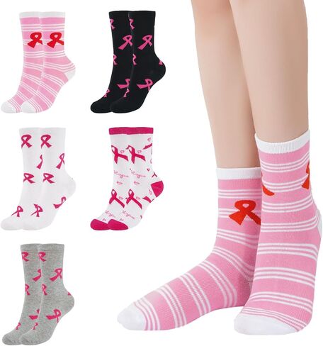 YOYOU Crew Socks for Women, Funny Cute Casual Sock, Patterned Novelty Comfortable Ankle Socks Free Size in Kuwait