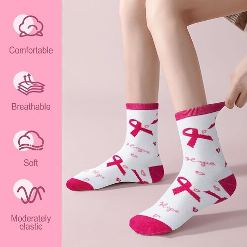 YOYOU Crew Socks for Women, Funny Cute Casual Sock, Patterned Novelty Comfortable Ankle Socks Free Size in Kuwait