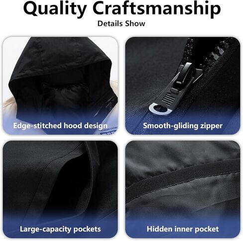 Lightweight Men's Jacket with Hood for Outdoor, Travel, Hiking, Windbreaker, Versatile, Stylish Design, Durable in Kuwait