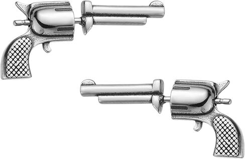 HZMAN Stainless Steel Personality Hip Hop Street Style Gun Stud Earrings for Men Women in Saudi Arabia