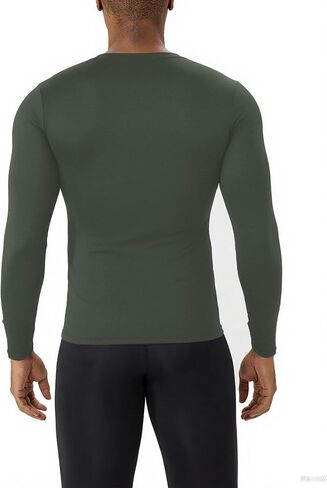 قمصان رجالية مضغوطة برقبة على شكل V وأكمام طويلة للتمرين، قمصان رياضية ذات طبقات أساسية وجافة in Kuwait