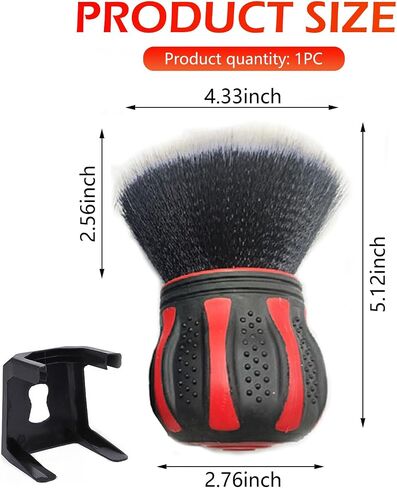 Car Detailing Brush, Ultra Soft Tire Shine Brush with Storage Rack, Interior Cleaning Tool, Universal Beauty Tools for Most Cars (Red) in Saudi Arabia