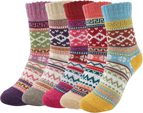 YOYOU Crew Socks for Women, Funny Cute Casual Sock, Patterned Novelty Comfortable Ankle Socks Free Size in Kuwait