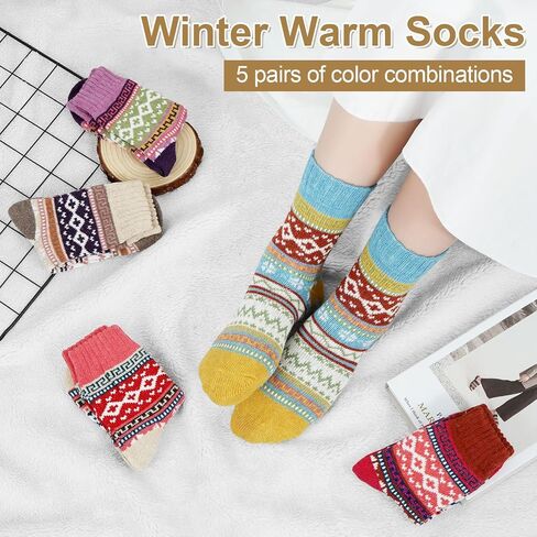 YOYOU Crew Socks for Women, Funny Cute Casual Sock, Patterned Novelty Comfortable Ankle Socks Free Size in Kuwait