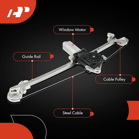 A-Premium Electric Power Window Regulator with Motor Compatible with Mercedes-Benz W210 Series E320 1998-1999, E430 1998-1999, E55 AMG 1999, Rear Right Passenger Side in Saudi Arabia