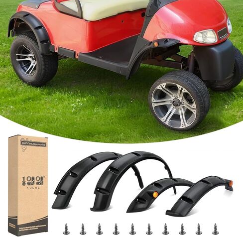 Golf Cart Standard Fender Flares Front and Rear for EZGO TXT 1998-2013 Gas/Electric Golf Carts with Metal Hardware (Set of 4)-NOT For Modified Vehicles in Kuwait