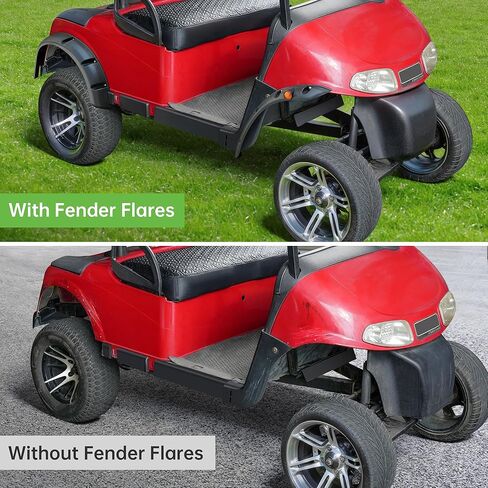 Golf Cart Standard Fender Flares Front and Rear for EZGO TXT 1998-2013 Gas/Electric Golf Carts with Metal Hardware (Set of 4)-NOT For Modified Vehicles in Kuwait