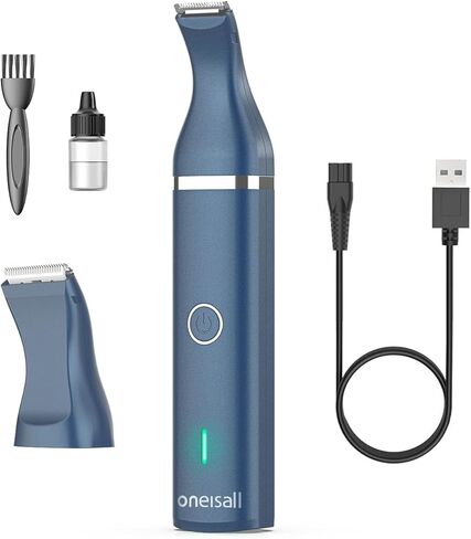 Oneisall Paw Trimmer للكلاب الصغيرة الهادئة، مجموعة العناية بالكلاب الصغيرة 4 في 1، طقم العناية بالكلاب بسرعتين للكلاب الصغيرة، ماكينة قص الكلاب الصغيرة اللاسلكية، مطحنة أظافر هادئة للكلاب الصغيرة (أبيض) in Kuwait
