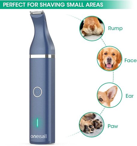 Oneisall Paw Trimmer للكلاب الصغيرة الهادئة، مجموعة العناية بالكلاب الصغيرة 4 في 1، طقم العناية بالكلاب بسرعتين للكلاب الصغيرة، ماكينة قص الكلاب الصغيرة اللاسلكية، مطحنة أظافر هادئة للكلاب الصغيرة (أبيض) in Kuwait