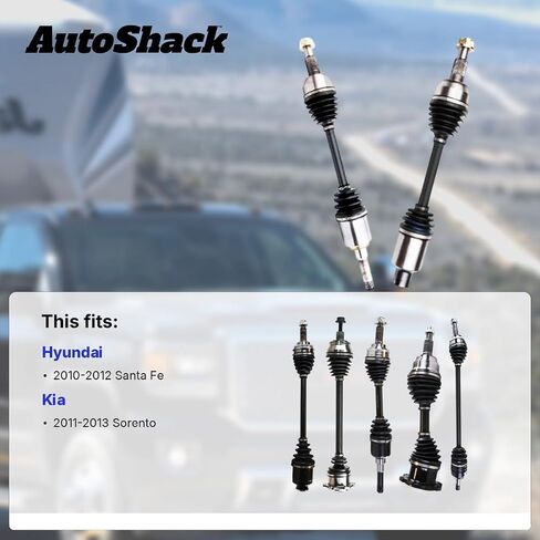 AutoShack Front Left CV Axle Shaft | Replacement for 2011-2013 Kia Sorento | 1-PC in Saudi Arabia