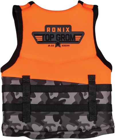 Ronix Top Grom - Boy's CGA Life Vest, Blue Camo in Saudi Arabia