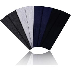 8PCS Soft Elastic Stretch Workout Sports Headbands for Women - Soft Cloth, Sweat-Absorbing, Colourful Athletic Headbands for Girl's Hair, Ideal for Yoga,Running and Gym in Saudi Arabia