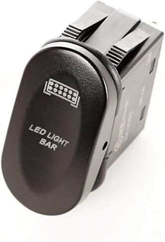 Rugged Ridge Rocker Switch | Thermoplastic Olefin (TPO), Black and Amber | 17235.10 | Fits zNONE in Saudi Arabia