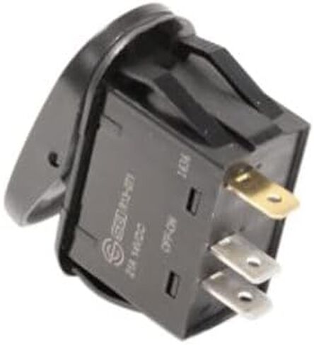 Rugged Ridge Rocker Switch | Thermoplastic Olefin (TPO), Black and Amber | 17235.10 | Fits zNONE in Saudi Arabia