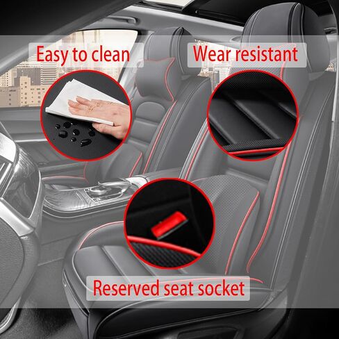 أغطية مقاعد شاحنة بيك اب جلدية لسيارة Nissan Frontier 2005-2023، أغطية مقاعد السيارة الفاخرة مجموعة كاملة، واقيات مقاعد مقاومة للماء، أغطية مقاعد السيارات، مقاعد داخلية ناعمة للسيارات (أخضر وأسود) in Kuwait