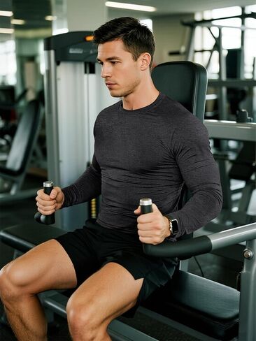 5 قطع من القمصان الرجالية ذات المقاس الجاف سريعة الجفاف وأكمام طويلة، تي شيرتات ماصة للرطوبة لصيد الأسماك والتمارين الرياضية وصالة الألعاب الرياضية in Kuwait