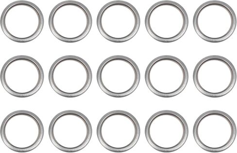X AUTOHAUX 15pcs M20 Silver Tone Oil Drain Plug Gasket Replacement for Subaru 11126AA000 in Saudi Arabia