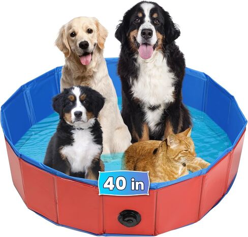 Large Foldable Dog Swimming Pool Pool, Whelping Box, 47.2" x 11.8" in Saudi Arabia