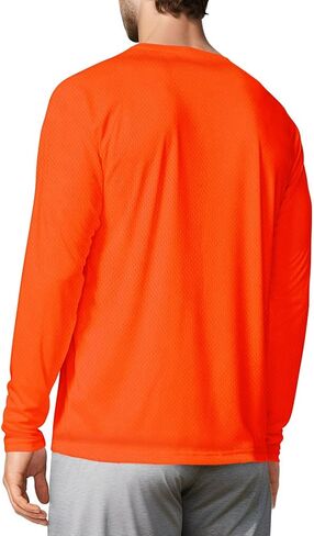Men's Long Sleeve Shirts Quick-Dry Sun Protection Fishing Shirt for Swimming, Hiking, Running in Saudi Arabia