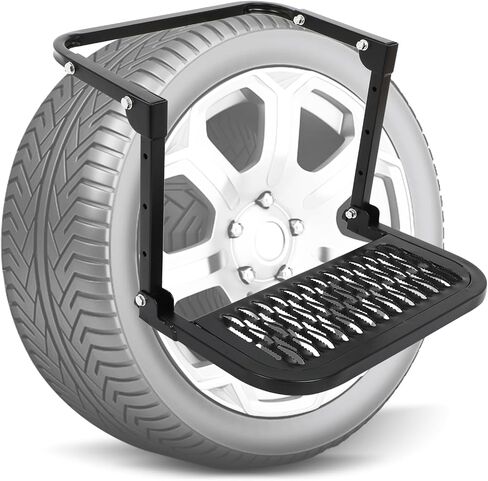 SCITOO Portable Wheel Step Tire Steps for Pickup Truck, SUV Fits Tire from 9" to 13" in Saudi Arabia