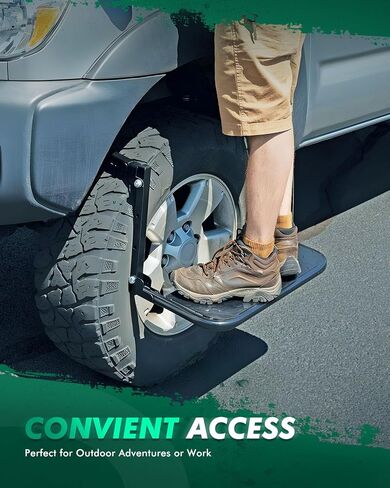 SCITOO Portable Wheel Step Tire Steps for Pickup Truck, SUV Fits Tire from 9" to 13" in Saudi Arabia