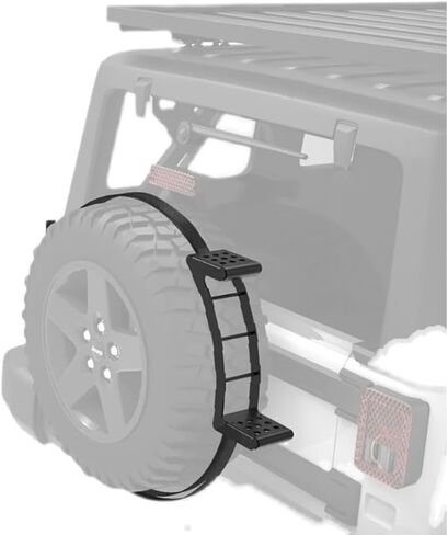 CSOUL Portable Spare Tire Step Wheel Fits for Land Rover Defender 90 110 130 2020 2021 2022 2023 2024, S-001 in Saudi Arabia
