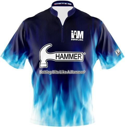 Logo Infusion Dye-Sublimated Bowling Jersey (Sash Collar) - I AM Bowling Fun Design 2016-HM - Hammer in Saudi Arabia