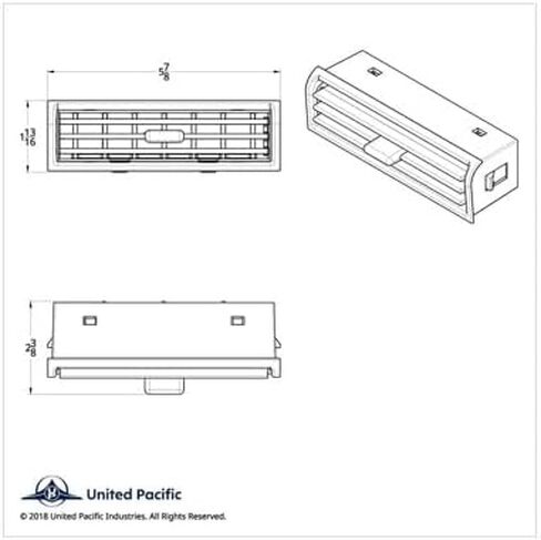 CHROME PLASTIC A/C VENT FOR FREIGHTLINER Century, Coronado and Columbia (5pk) in Saudi Arabia